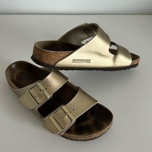 Arizona Birkenstock Gold